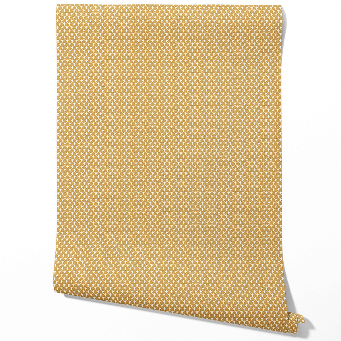 Small-Scale Geometric Print Kitchen Wallpaper Sample (Yellow/ White)