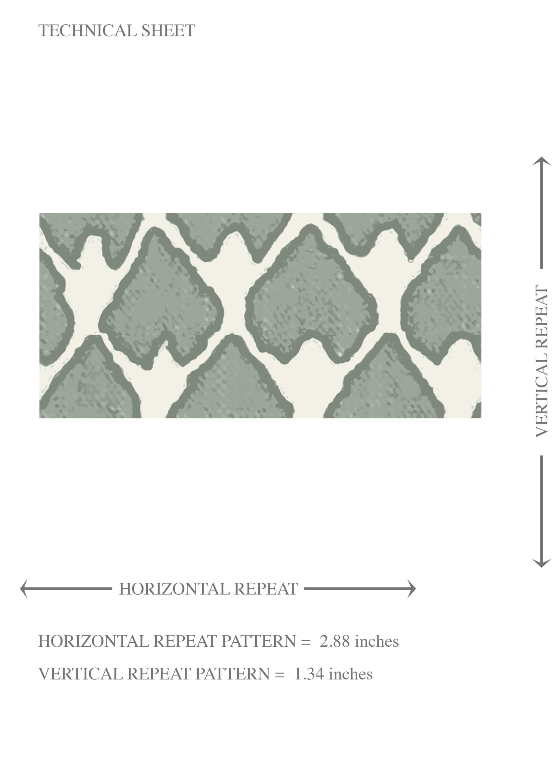 Neutral-Toned Small-Scale Geometric Print Kids Room Wallpaper Sample (Gray-Green/ White)