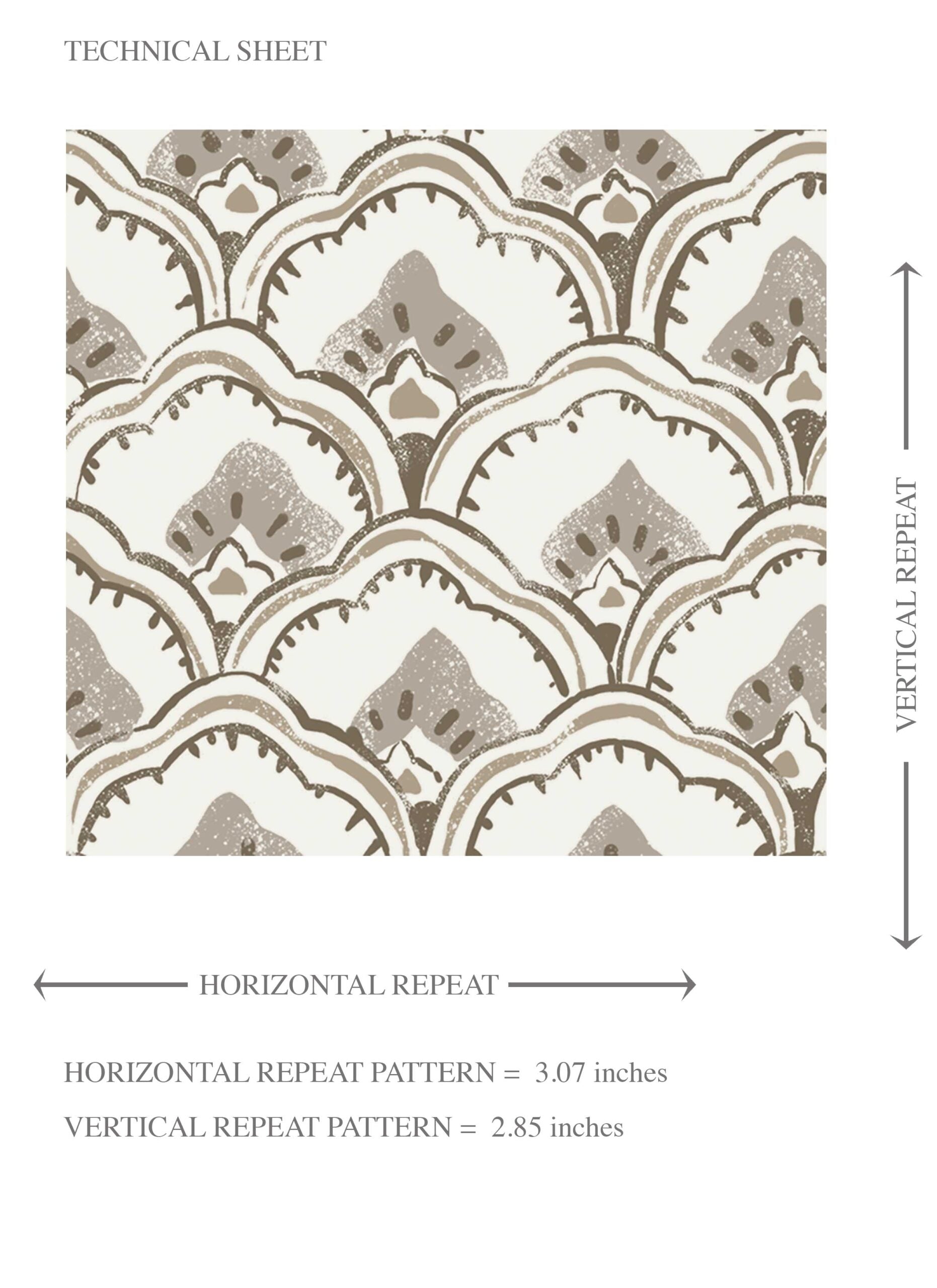 Small-Scale Floral Lattice Kids Room Wallpaper Sample (Beige/ Gray/ White/ Taupe)