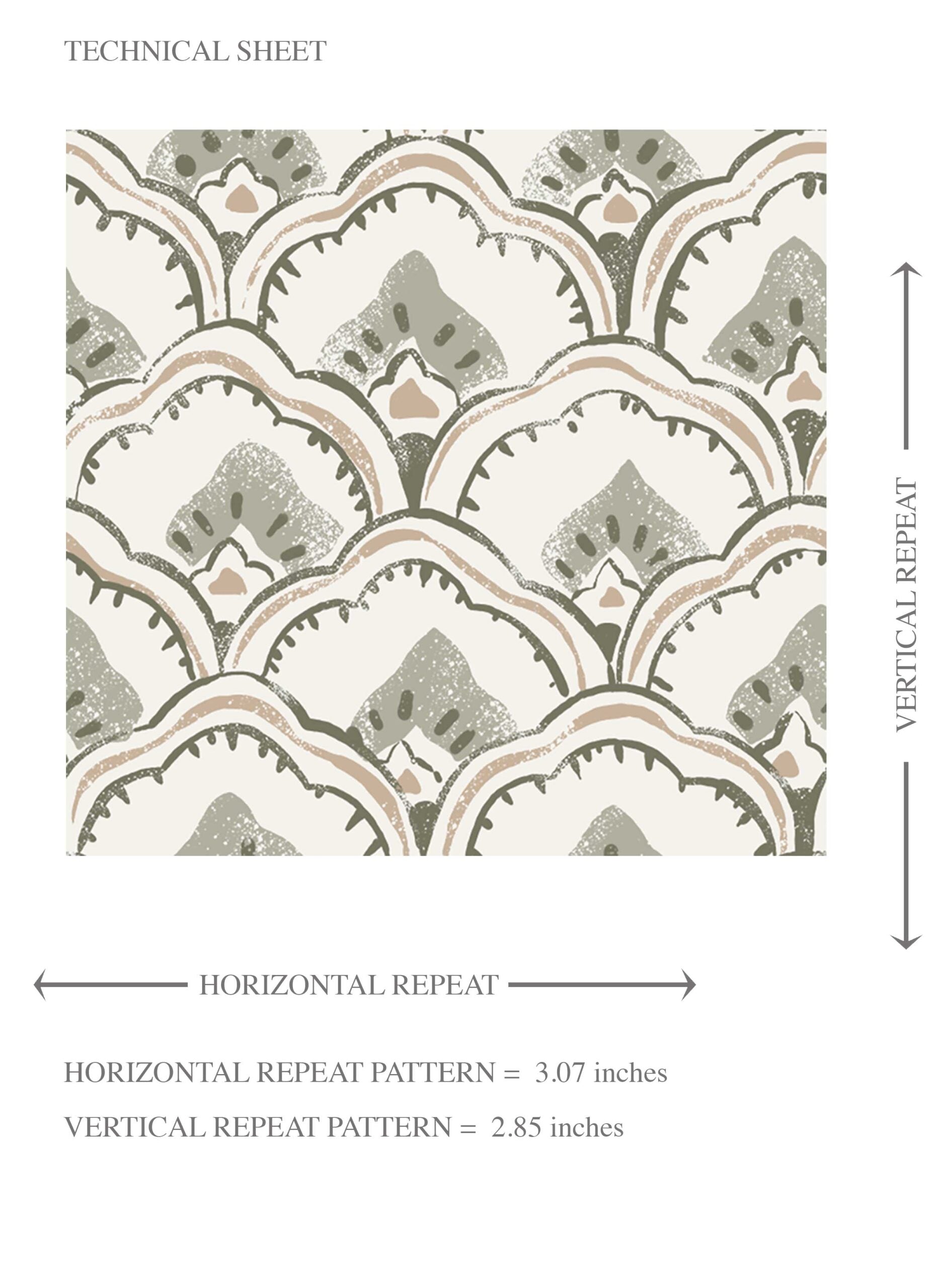Small-Scale Floral Lattice Kids Room Wallpaper Sample (Gray/ White)