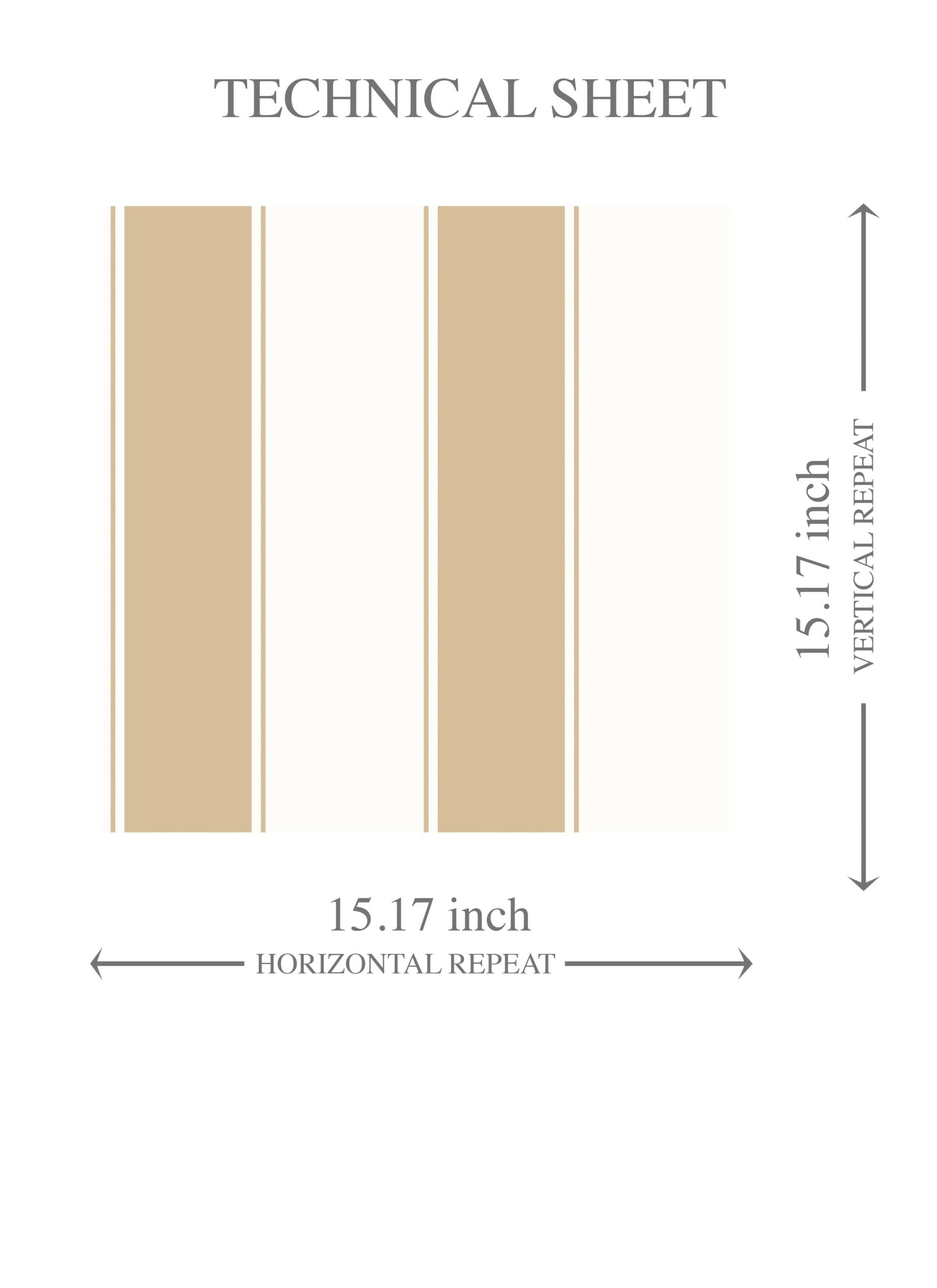 Geometric Striped Kids Room Wallpaper (Sand Beige/ Tan/ White)