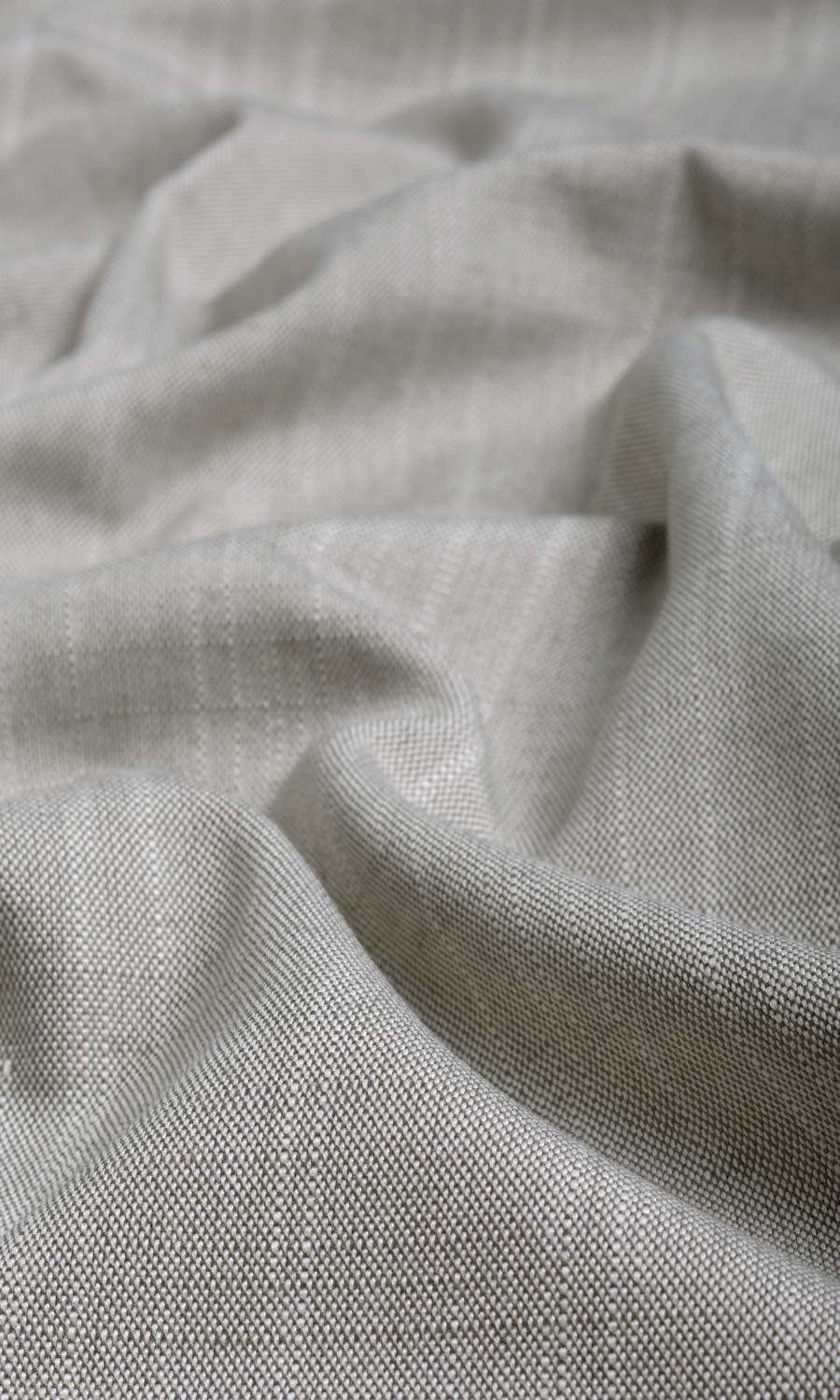 Plain Linen Texture Fabric By the Metre for Curtains & Drapes (Warm Grey)