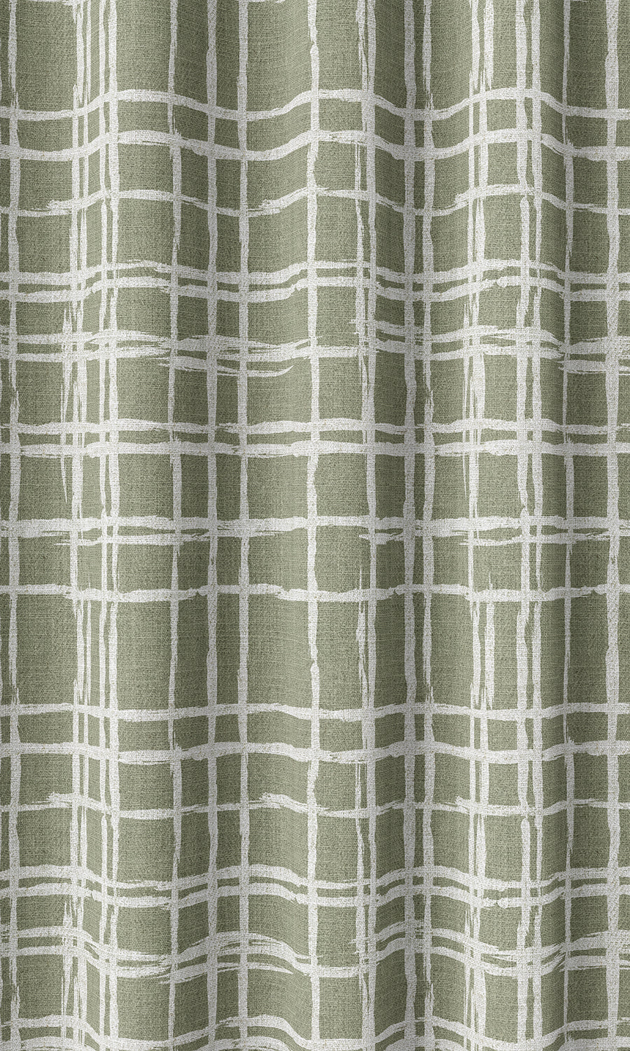 Modern Abstract Print Home Décor Fabric Sample (Green/ White)