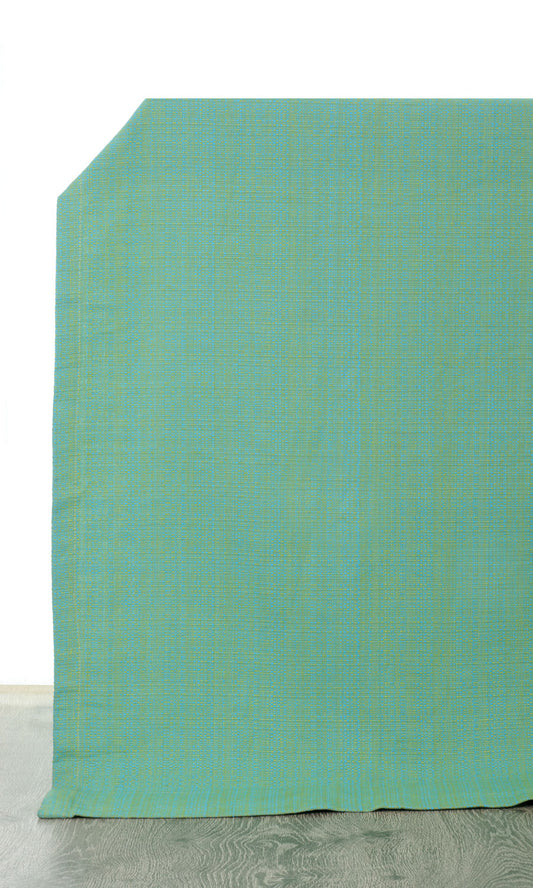 Cotton Home Décor Fabric Sample (Green-Blue)