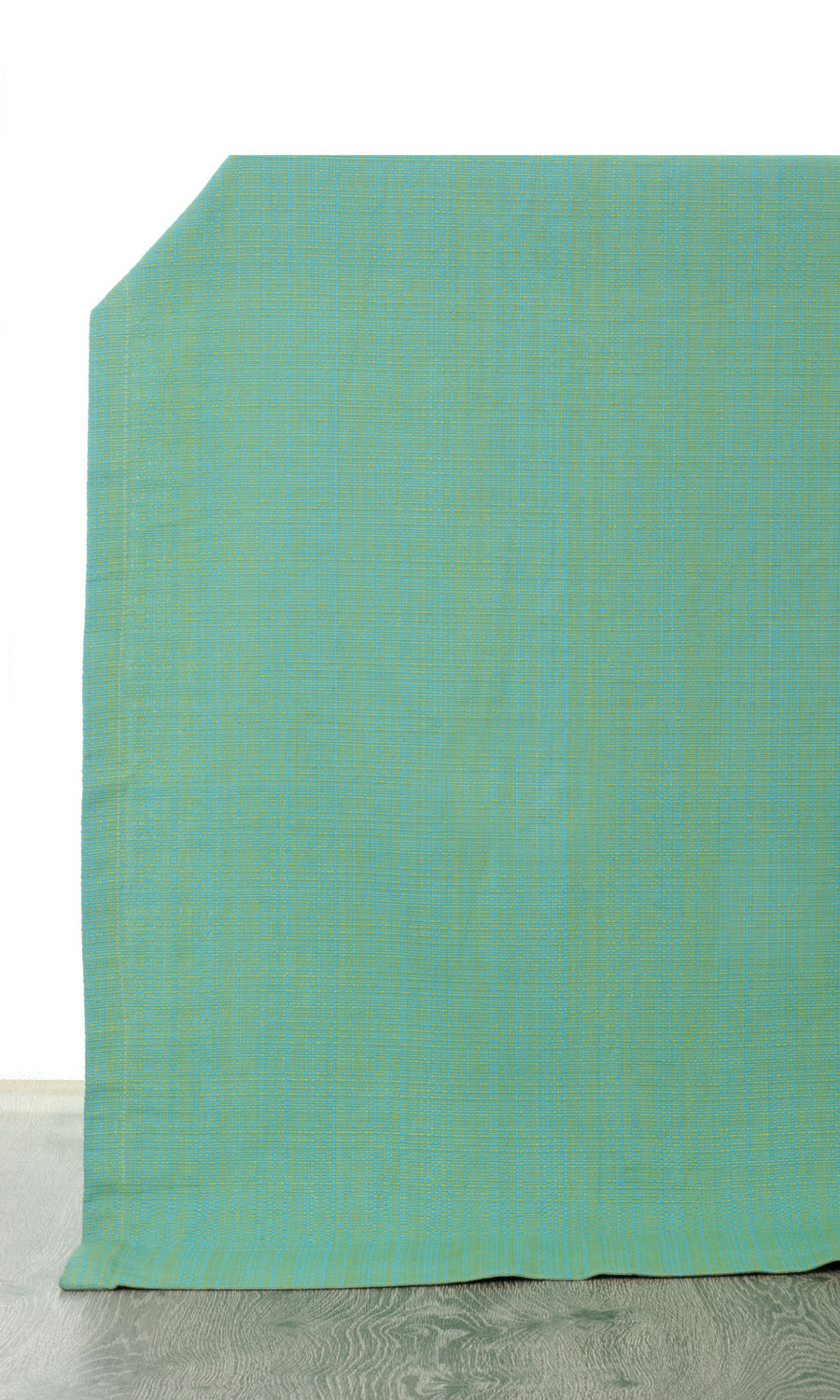 Cotton Home Décor Fabric Sample (Green-Blue)
