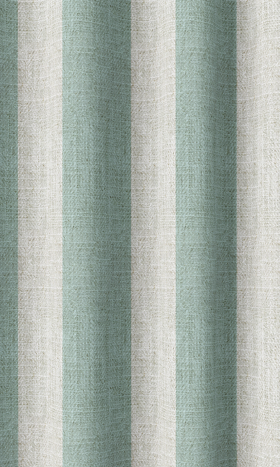 Striped Print Home Décor Fabric Sample (Aqua Blue/ White)
