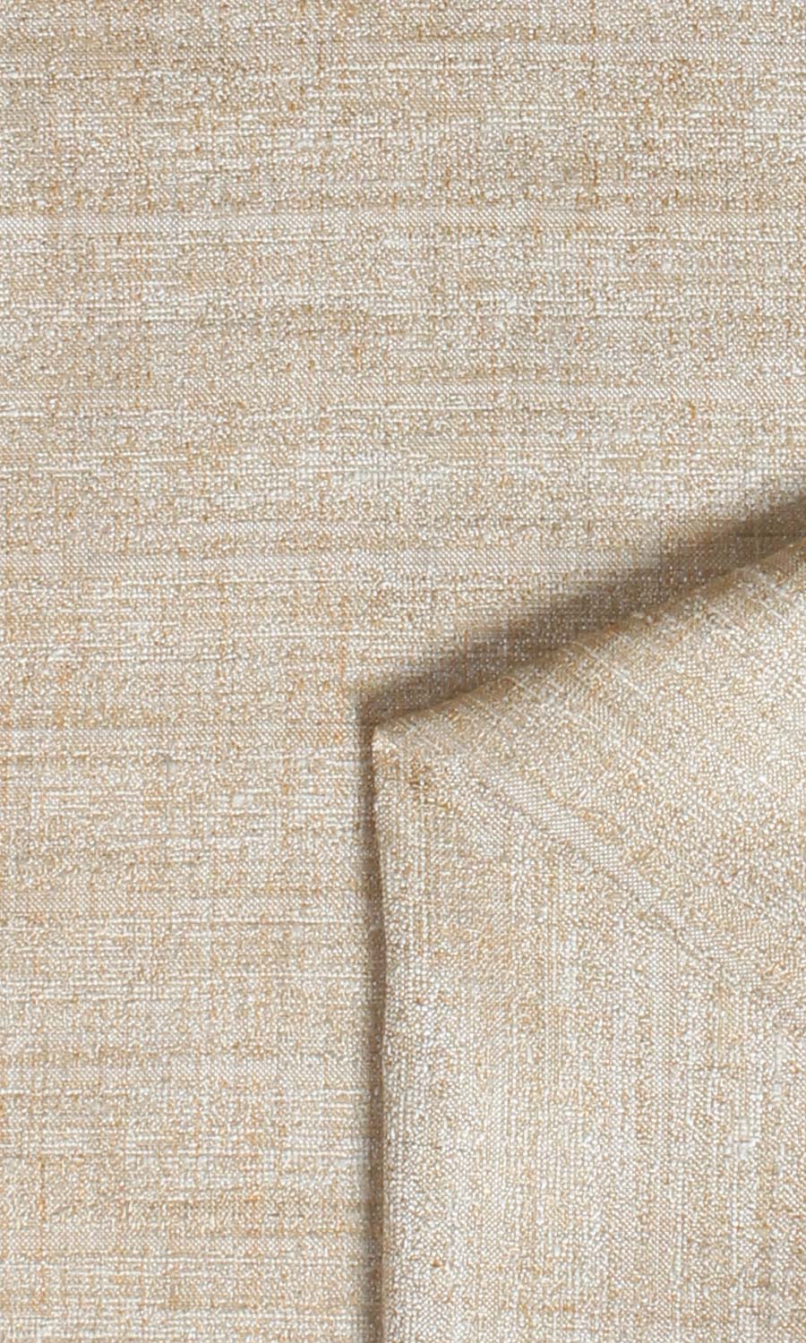 Faux Silk Textured Window Treatments Fabric By the Metre (Pale Beige)