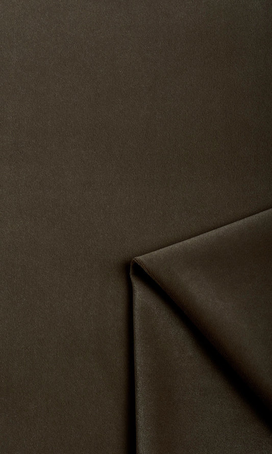 Velvet Home Décor Fabric By the Metre (Dark Brown)