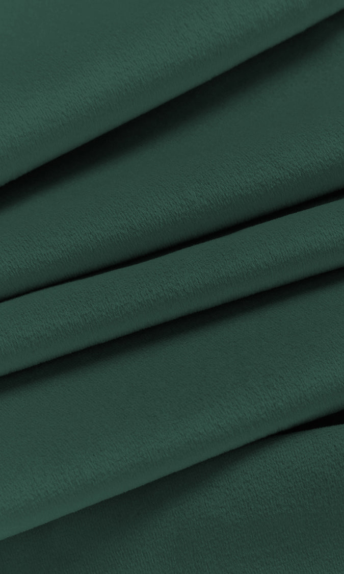 Velvet Home Décor Fabric By the Metre (Peacock Blue/ Green)