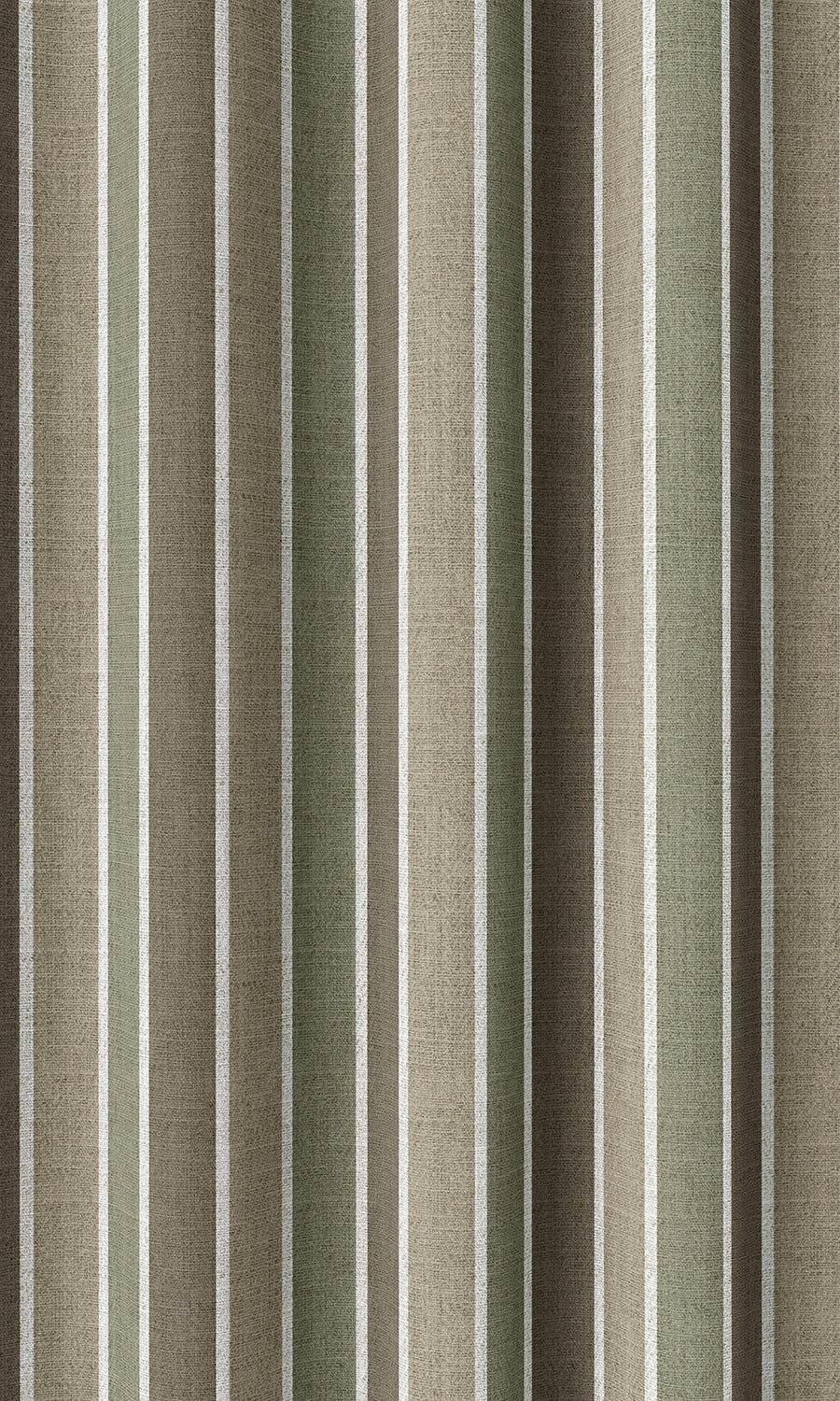 Striped Home Décor Fabric By the Metre (Olive Green/ Brown/ Beige)