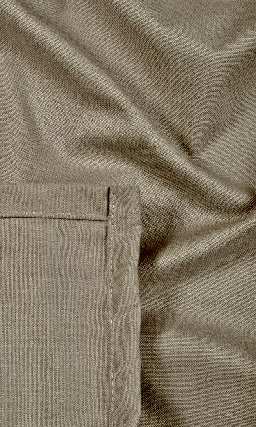 Poly-Cotton Blend Fabric By the Metre for Curtains & Drapes (Coffee Brown)