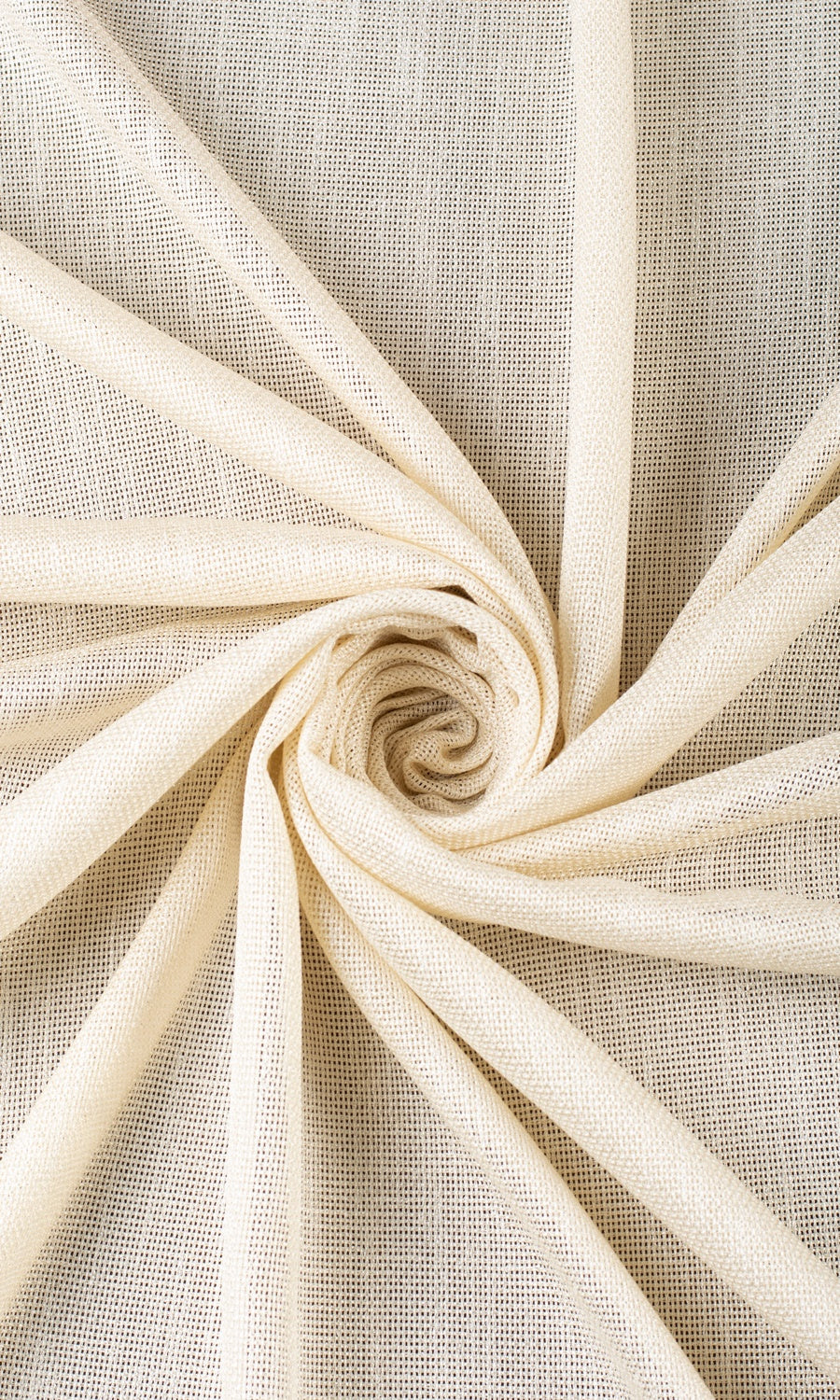 Plain Sheer Free Fabric Material Sample (Pale Beige/ Warm Ivory)