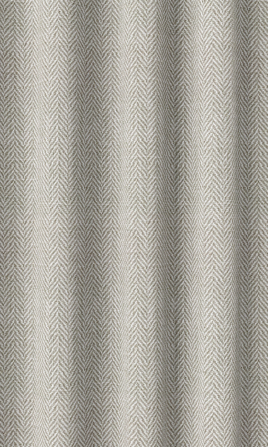Herringbone Print Home Décor Fabric By the Yard (Grey/ White)