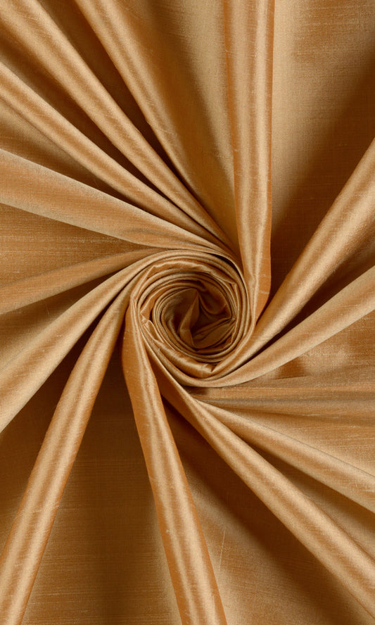 Shantung Silk Drapes (Mustard Gold)