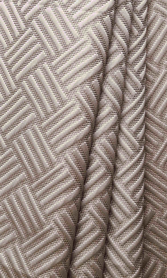 Silk Blend Curtains (Caramel/ Beige)