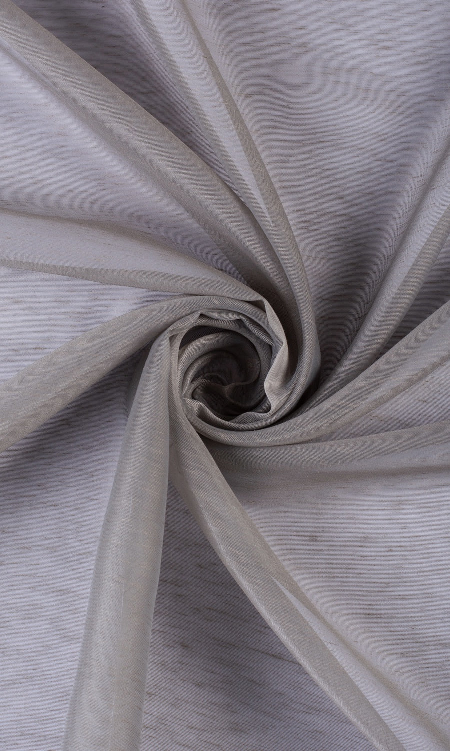 Plain Sheer Fabric Material By the Metre (Coffee Brown)