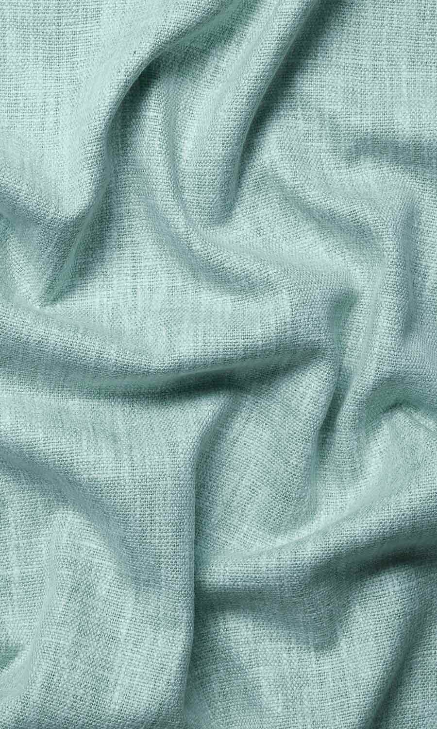 Cotton Blend Window Treatments Fabric By the Metre (Turquoise Blue)
