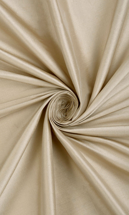 Shantung Silk Drapes (Wheat Beige)