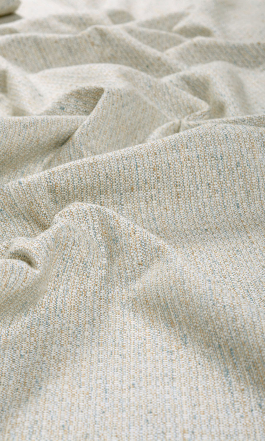 Textured  Fabric By the Metre for Curtains & Drapes (Oatmeal Beige/ Ash Gray)