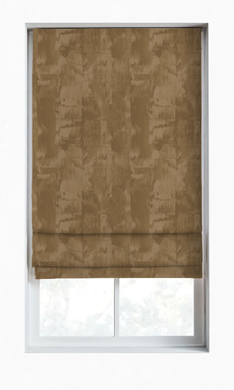 Room Darkening Striped Home Décor Fabric By the Metre (Brown/ Beige)