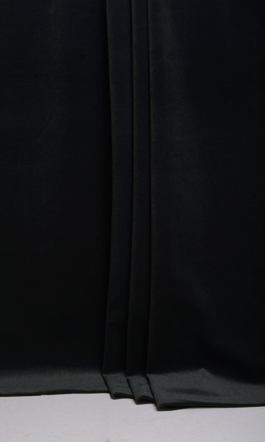 Velvet Fabric Material By the Metre (Black)