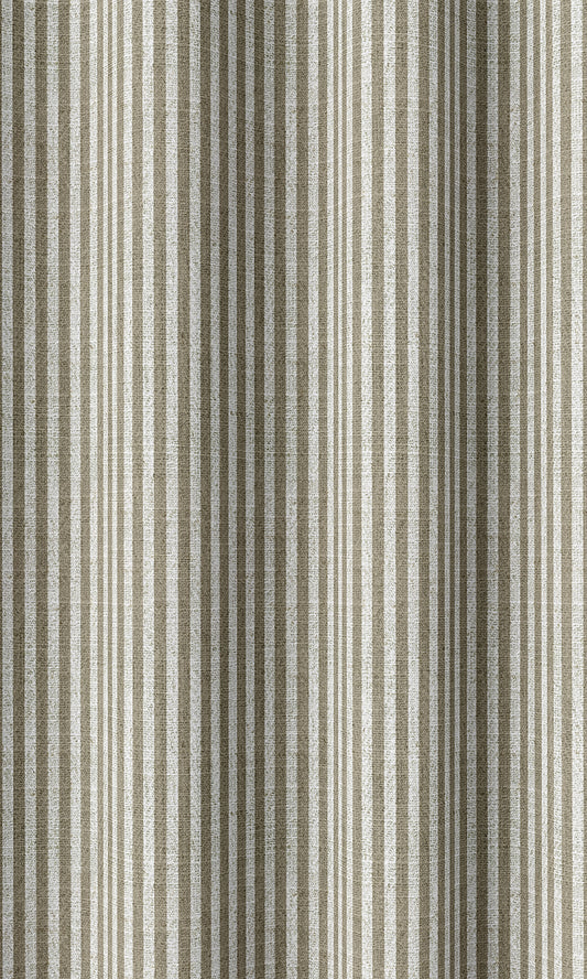 Modern Geometric Patterned Home Décor Fabric By the Metre (Green-Beige)