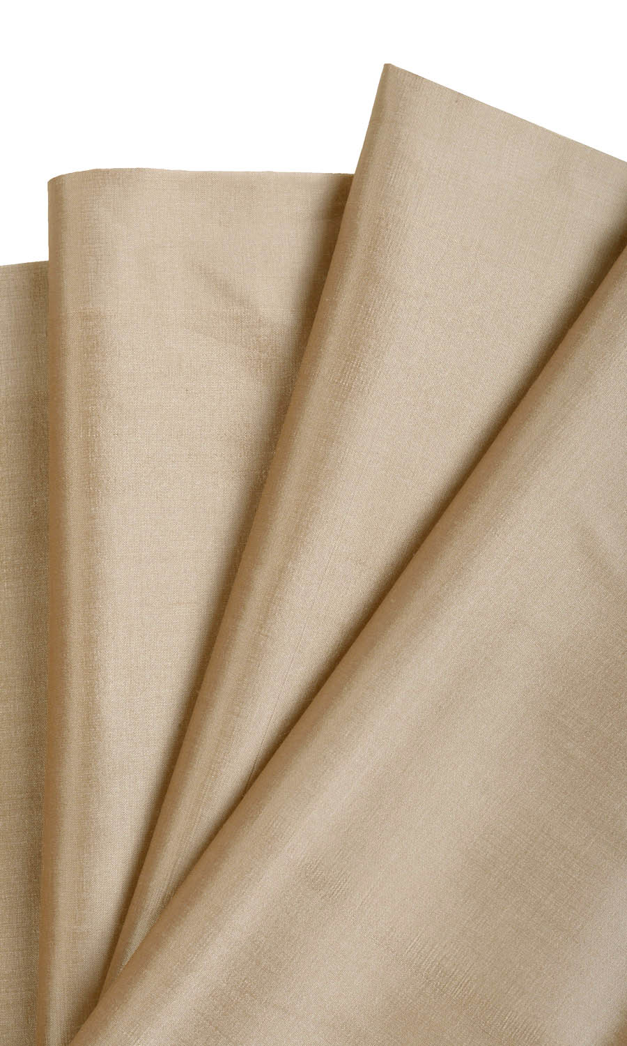 Shantung Silk Home Textile Fabric Material By the Metre (Peanut Brown)