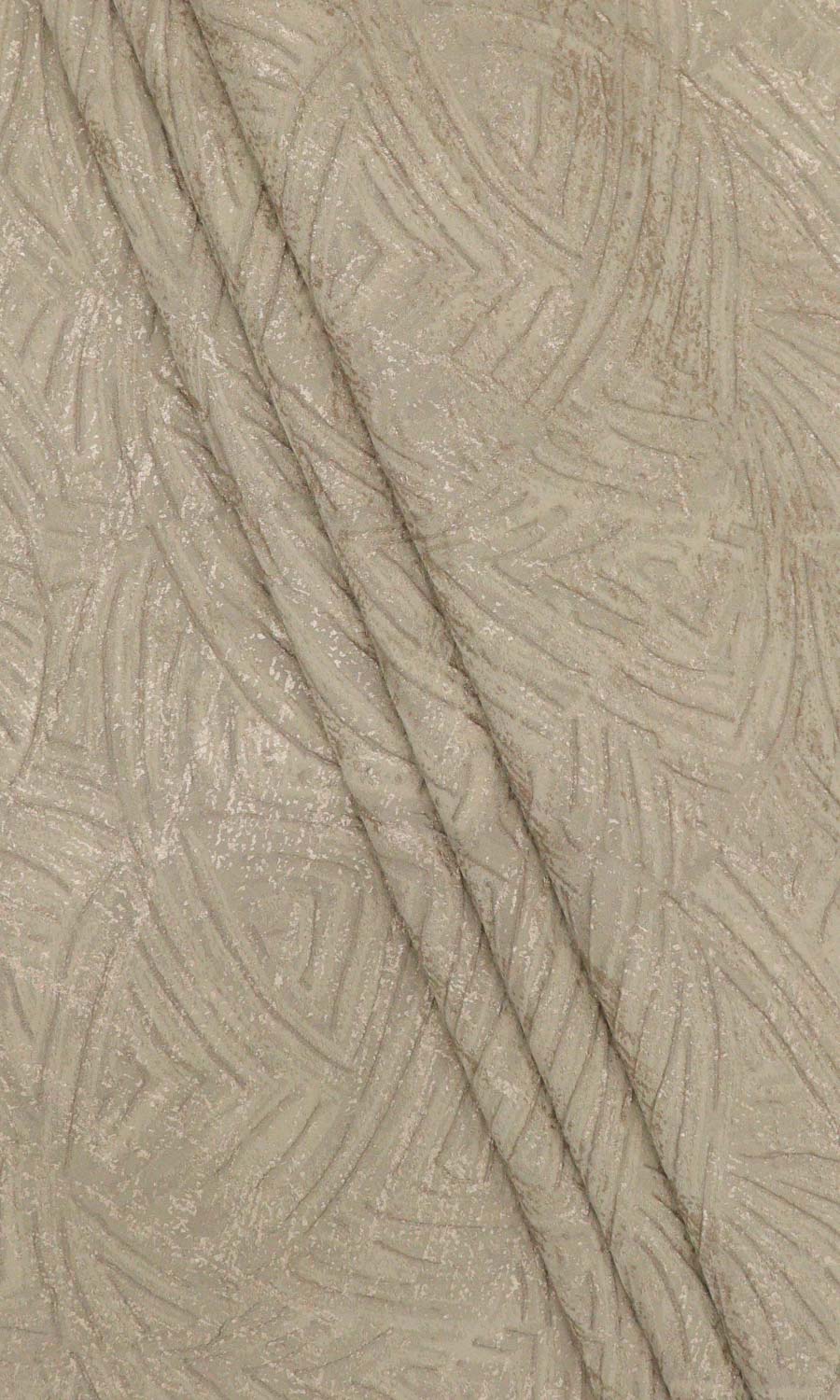 Self-Patterned Poly-Cotton Free Fabric Material Sample (Caramel Brown)