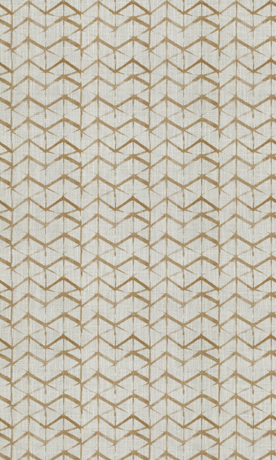 Geo Print Free Fabric Material Sample (Eggshell White/ Pale Brown)