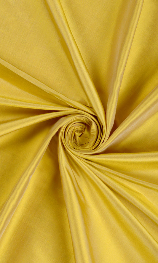 Shantung Silk Home Décor Fabric Sample (Yellow)