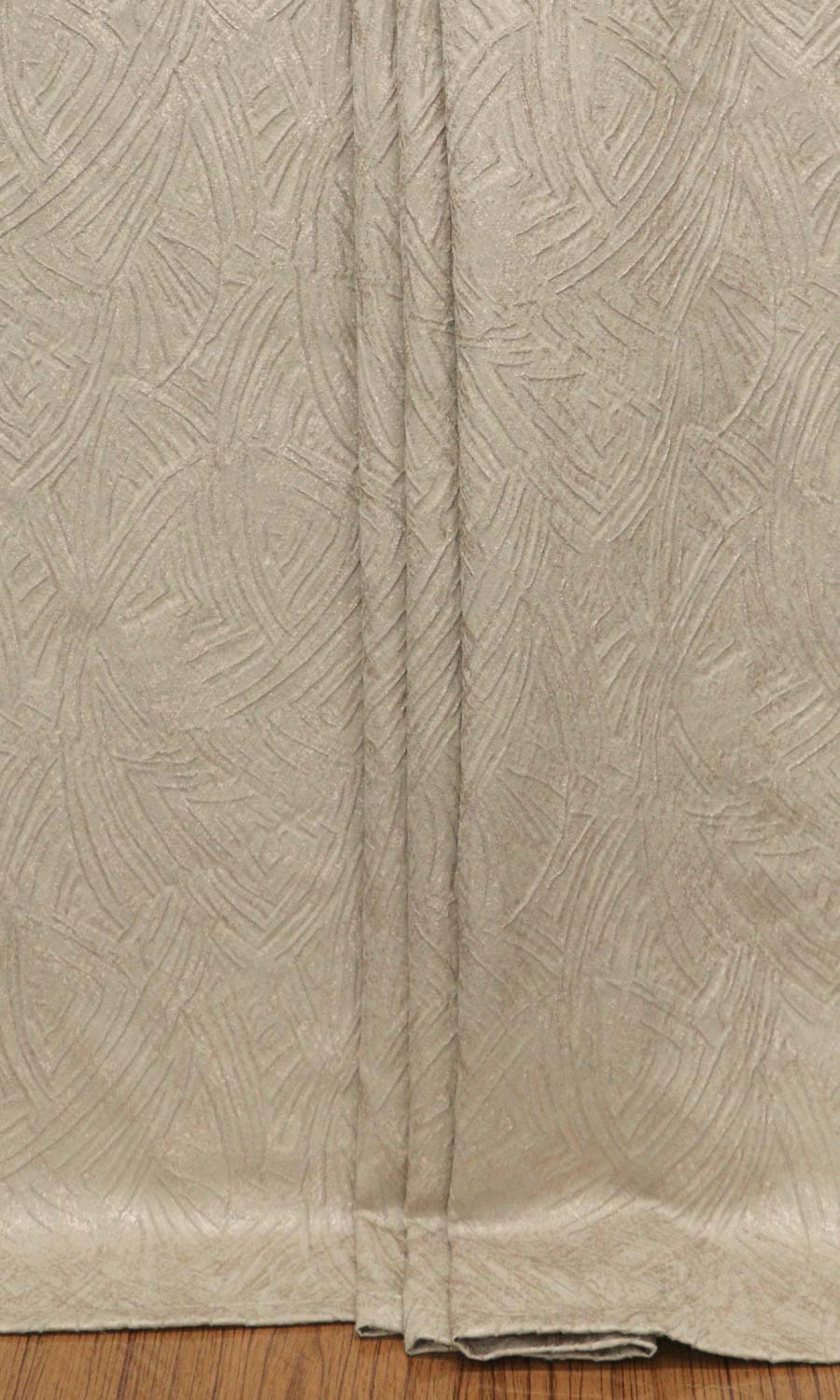 Self-Patterned Poly-Cotton Home Textile Fabric Material Sample (Caramel Brown)