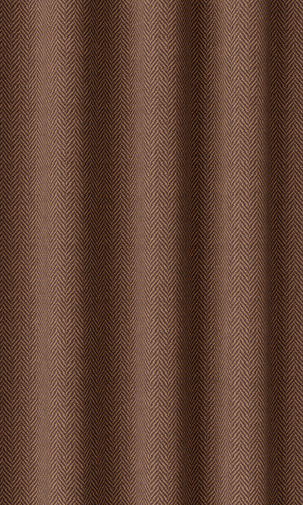 Herringbone Textured Home Décor Fabric By the Metre (Deep Orange)