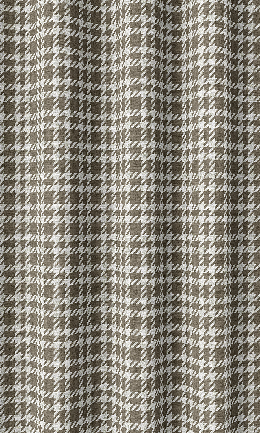 Check Patterned Home Décor Fabric Sample (Cedar Brown)