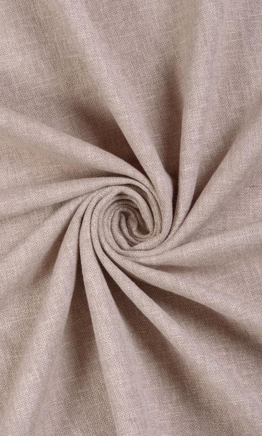 Linen Blend Home Décor Fabric Sample (Pale Beige)