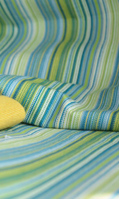 Cotton Home Décor Fabric Sample (Blue/ Green/ Yellow)