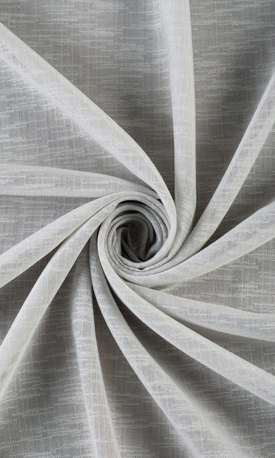 Textured Sheer Fabric Material By the Metre (Pale Gray)