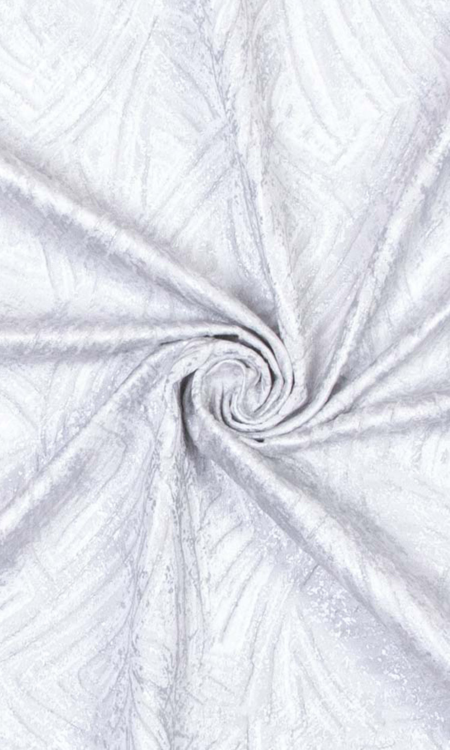 Self-Patterned Poly-Cotton Free Fabric Material Sample (White)