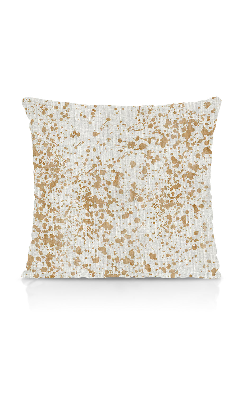 Abstract Print Home Textile Fabric Material By the Metre (White/ Pale Brown)