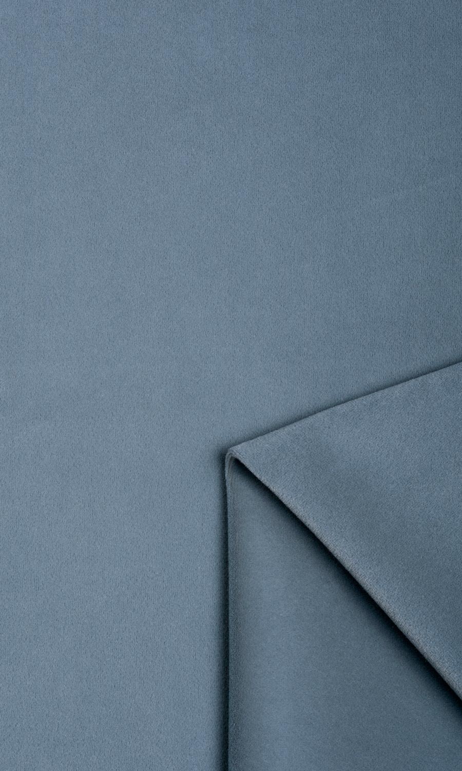 Velvet Home Textile Fabric Material By the Metre (Grey/ Blue)