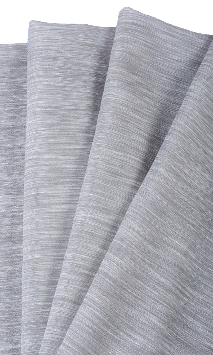 Textured Sheer Fabric Sample for Curtains & Drapes (Heather Gray)