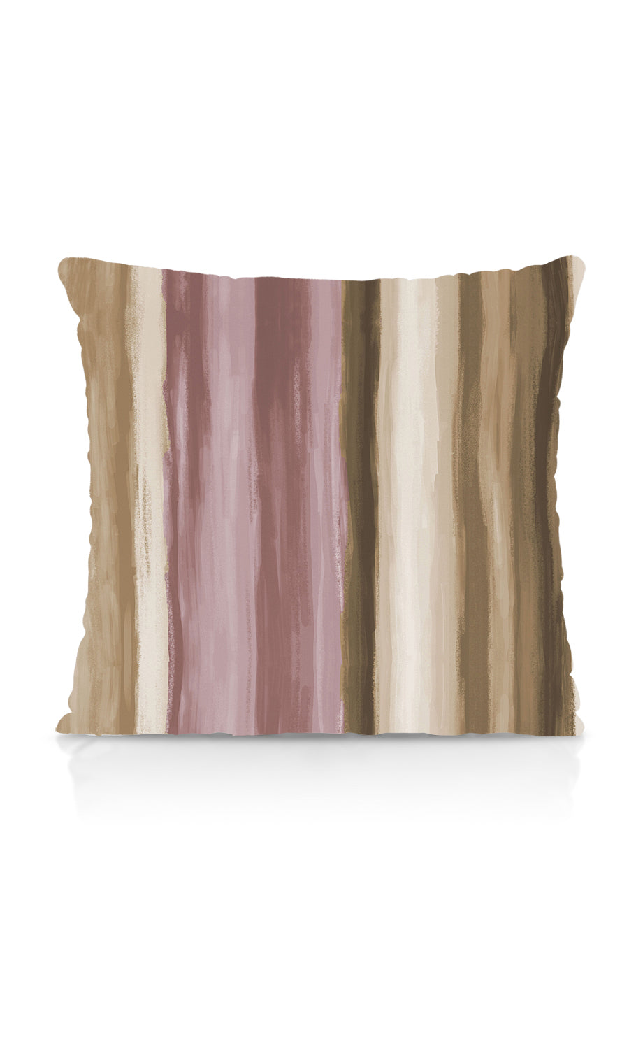 Modern Striped Fabric Material By the Metre (Pink/ Brown)