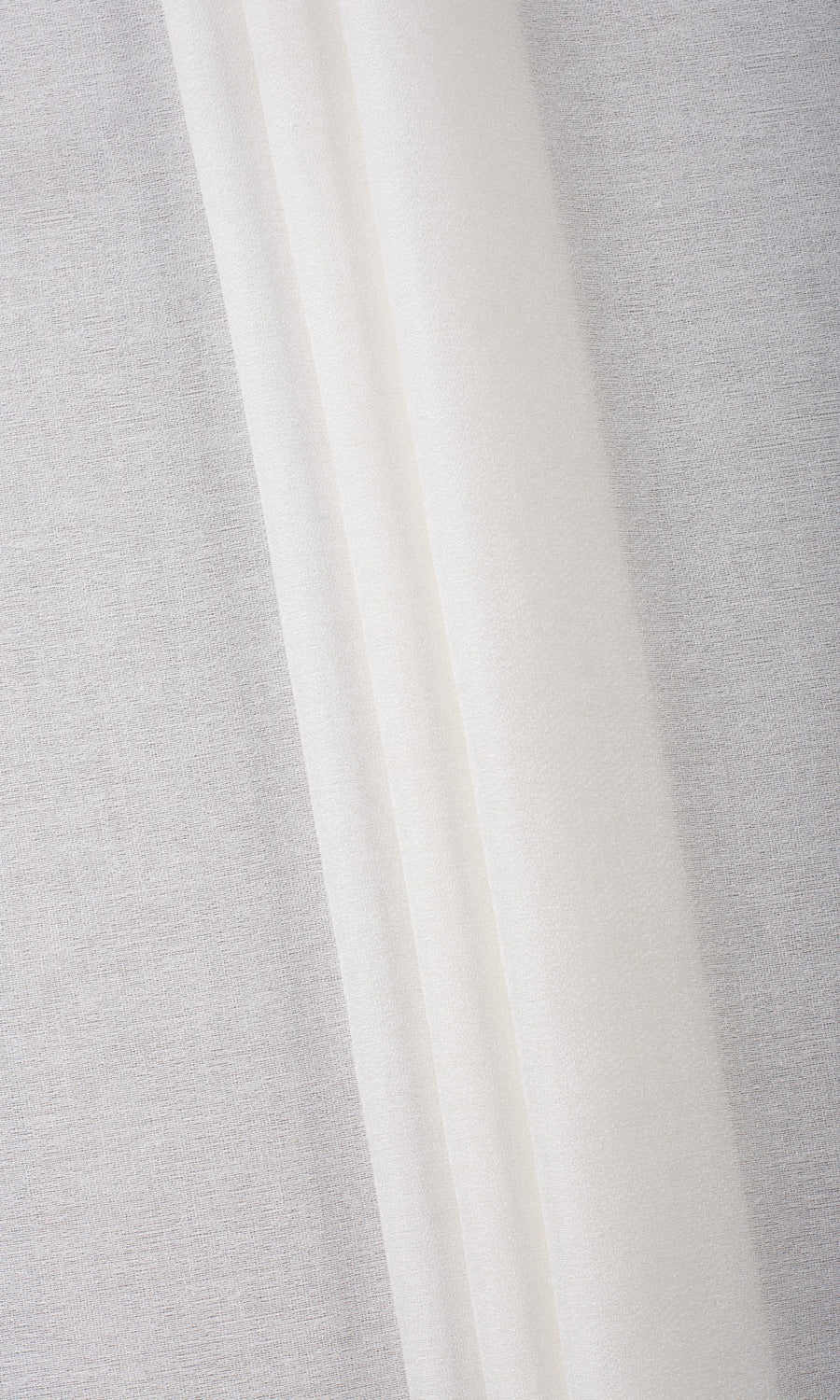 Plain Semi-Sheer Free Fabric Material Sample (White)