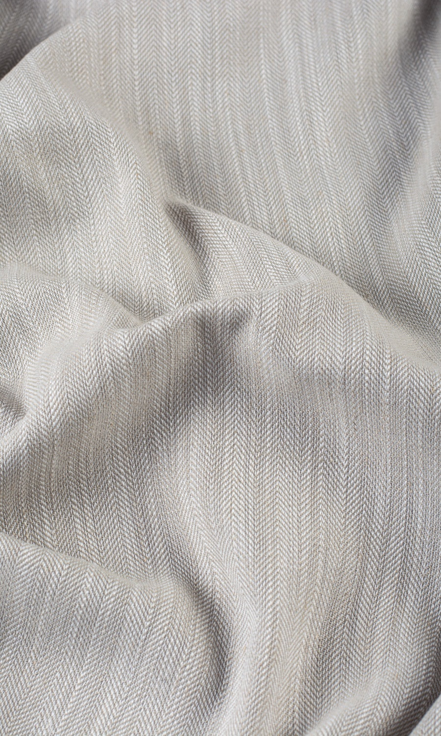 Textured Linen Blend Fabric By the Metre for Curtains & Drapes (Warm Gray-Brown)