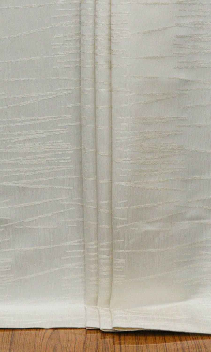 Abstract Patterned Home Textile Fabric Material Sample (Ivory/ Pale Beige)