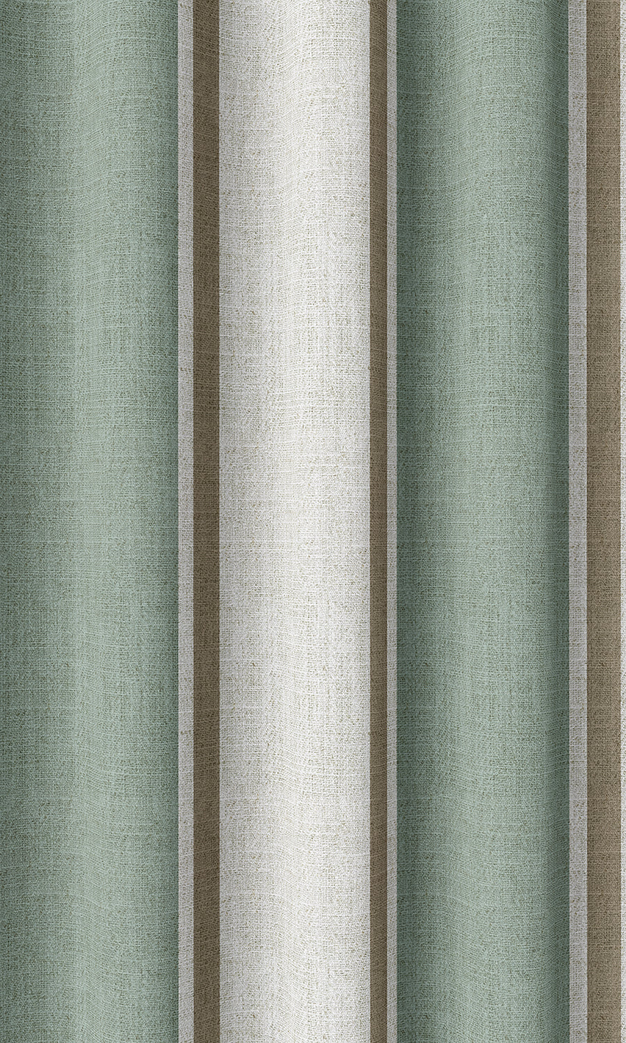 Striped Home Décor Fabric By the Metre (Blue/ Brown/ White)