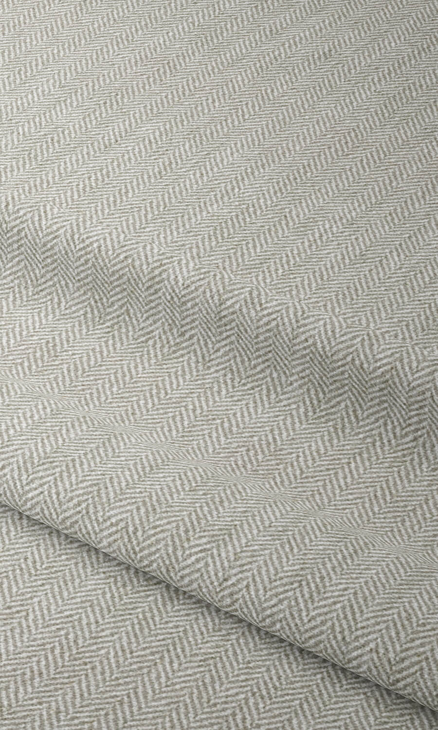 Herringbone Textured Home Textile Fabric Material By the Metre (Grey)