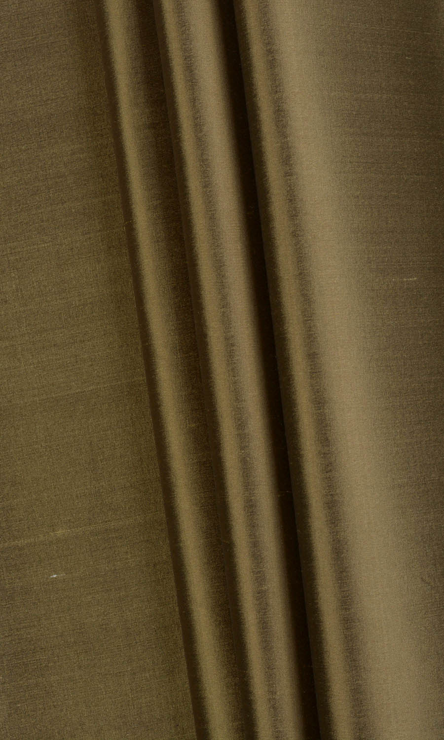 Shantung Silk Fabric By the Metre for Curtains & Drapes (Dark Olive Green)