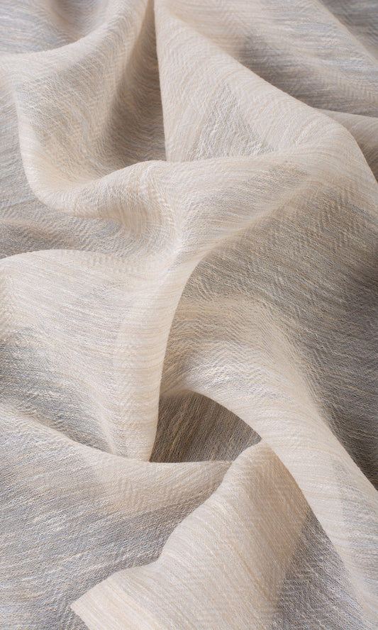 Sheer Curtain Panels (Pale Beige)