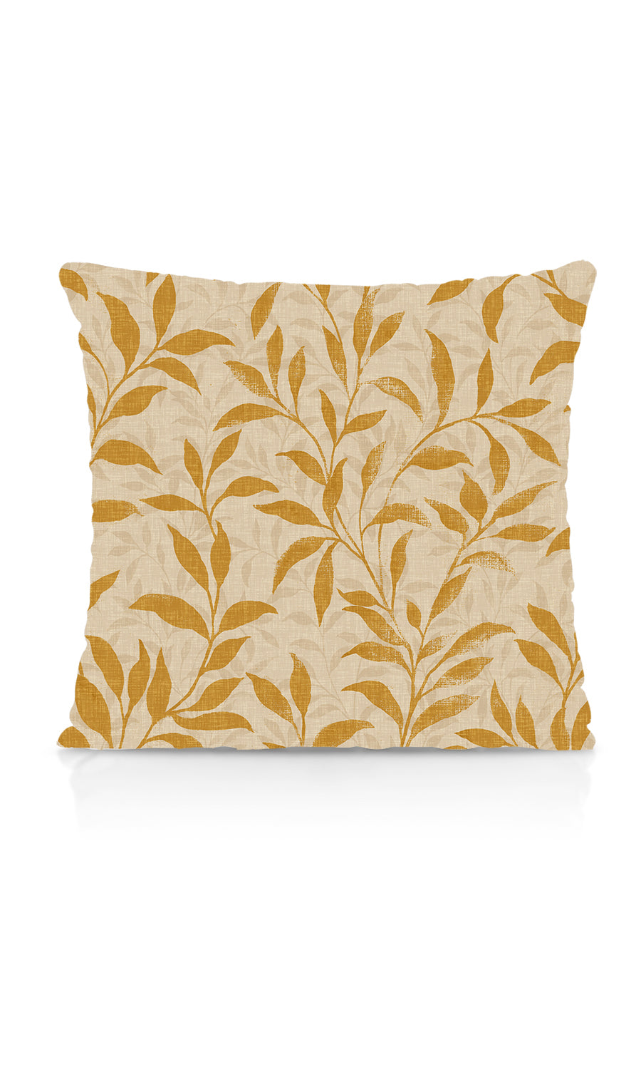 Dimout Floral Fabric Material By the Metre (Yellow/ Ivory)