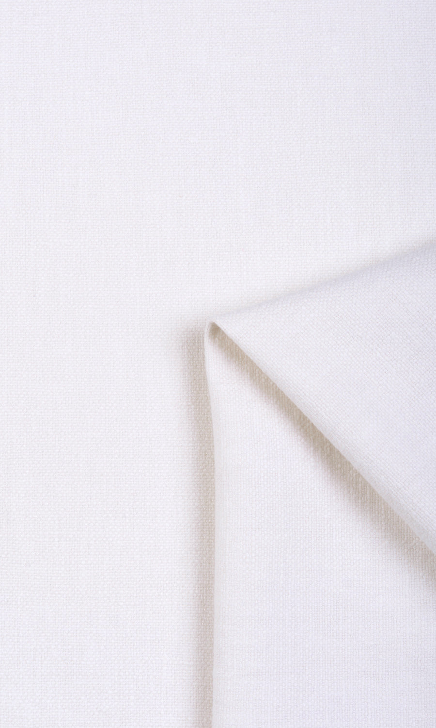 Linen Blend Home Textile Fabric Material Sample (White)